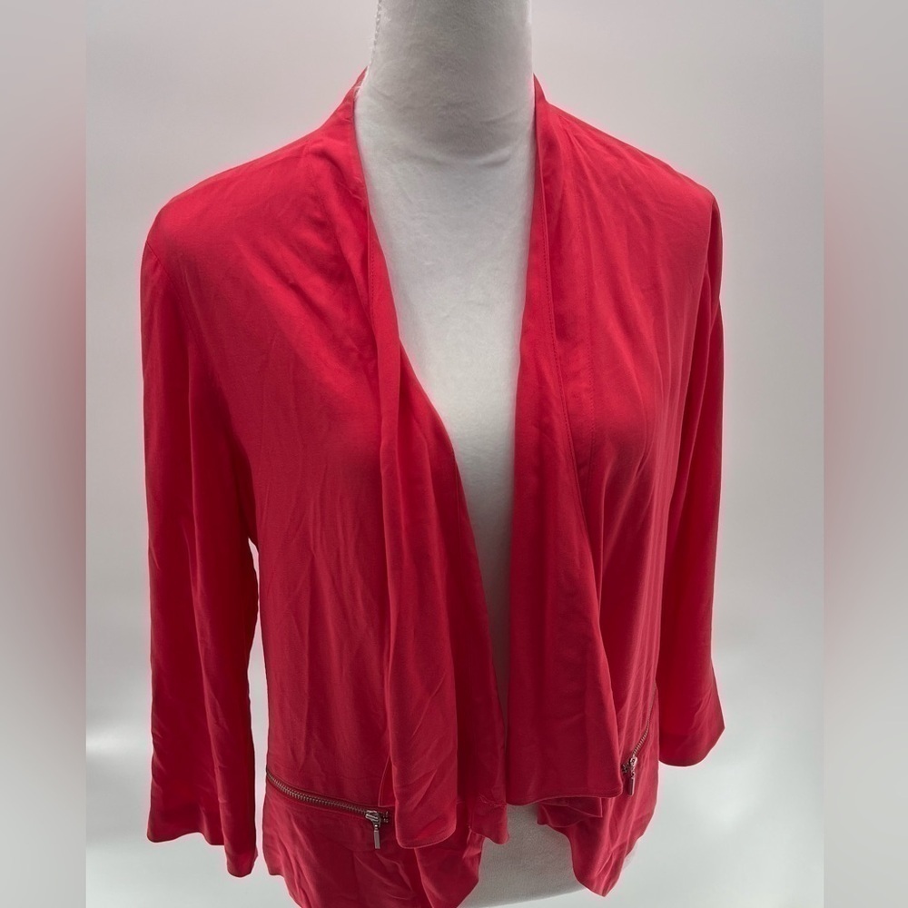 Chico's Slinky Cardigan Edgy Silhouette Sz 1 (M)